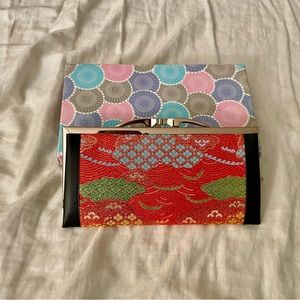 NWOT Japanese women’s Handmade Clutch Wallet